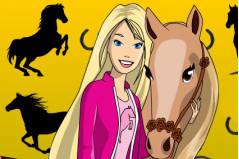 Барби и Пони - Barbie and Pony Coloring Game
