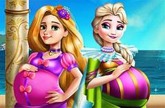 Беременные Девушки - Elsa And Rapunzel Pregnant BFFs