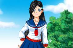Одень Школьницу Аниме - Anime School Girl Dress Up