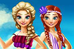 Отпуск Сестер - Elsa and Anna Summer Break