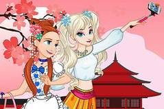 Сестры в Азии - Frozen Sisters Asia Travel