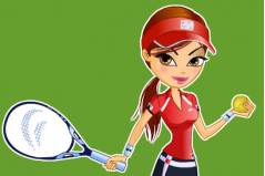 Теннисистка - Energetic Tennis Player