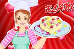 Торт Валентина Барби - Barbie Valentine Blanc Mange