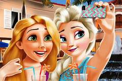 Время Селфи - Elsa And Rapunzel Selfie Time