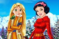 Отдых Принцесс - Rapunzel And Snow White Winter Holiday